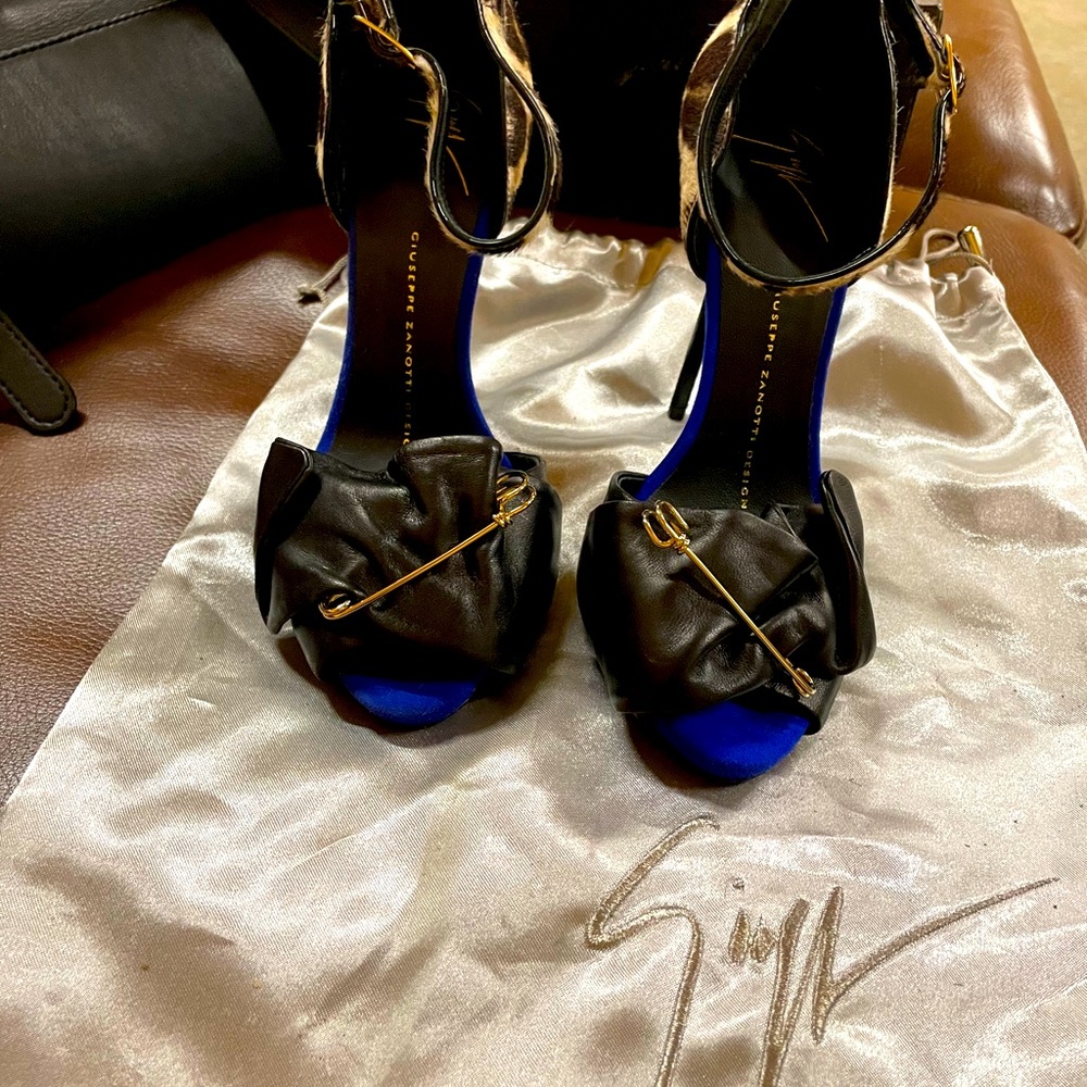 Giuseppe Zannoti heels with pony hair